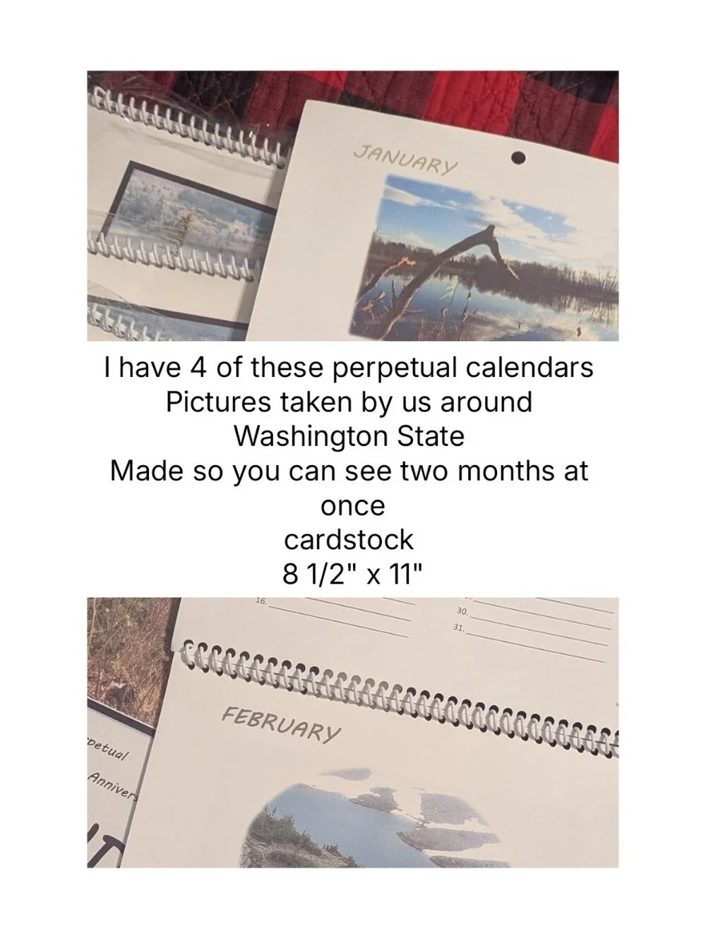 Perpetual Birthday and Anniversary Calendar - Washington State